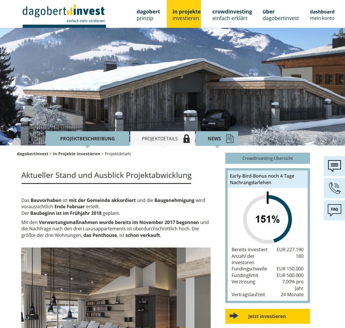 Dagobert Invest Projektdetails