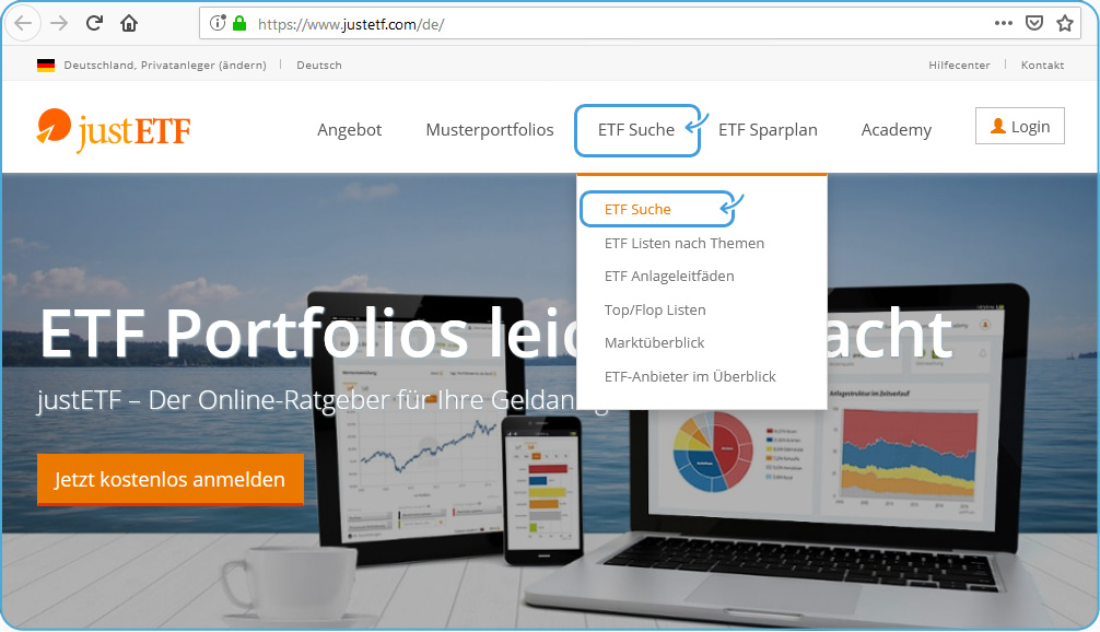 justETF - Alle ETFs auf einem Blick